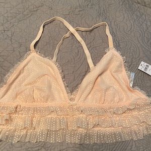 Aerie Lace Peach Bralette